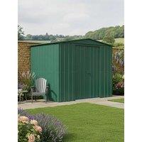 Globel 8 X 6 Apex Green Metal Shed