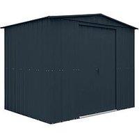 Globel 8 X 6 Apex Grey Metal Shed