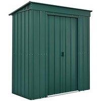 Globel 6 X 3 Pent Green Metal Shed