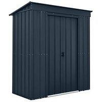 Globel 6 X 3 Pent Grey Metal Shed