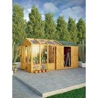 Mercia 14 X 6 Woodsman Styrene Greenhouse/Shed Combi