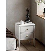 Gallery Direct Acton 2 Drawer Bedside White