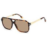 Victoria Beckham 1002/S Square Frame Navigator Sunglasses - Brown