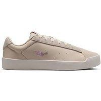 Nike Womens Court Heritage Se Floral Trainers - Light Beige