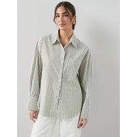 The Very Collection Cotton Poplin Stripe Shirt