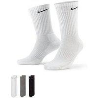 Nike Mens Training Everyday Cushioned Crew Socks (3 Pack)