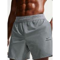 Nike Mens Dri-Fit Stretch 6 Inch Training Shorts - Grey