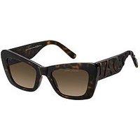 Marc Jacobs 864/S Women'S Cat Eye Thick Frame Sunglasses - Brown