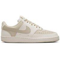 Nike Womens Court Vision Low Profile Trainers - Cream