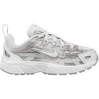 Nike Little Kids Shoes P-6000 Trainers - Grey/White