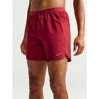 Nike Mens Running Stride Dri-Fit 7 Inch Brief-Lined Shorts - Red