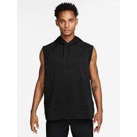 Nike Mens Dri-Fit Nacs Training Sleeveless Hoodie - Black