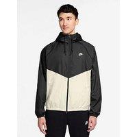 Nike Mens Windrunner Lined Lightweight Jacket - Black