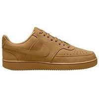 Nike Mens Court Vision Lo Premium Trainers - Brown