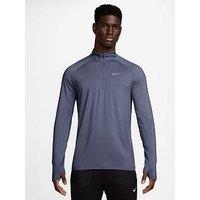 Nike Mens Dri-Fit 1/4 Zip Running Top - Blue