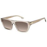 Victoria Beckham 1005/S Transparent Wayfarer Sunglasses - Beige