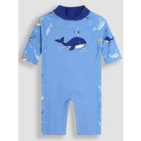Jojo Maman Bebe Baby Boys Whale Sun Protection Suit - Blue