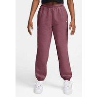 Nike Junior Girls Studio Club Fleece Loose Fit Joggers - Pink