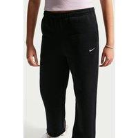 Nike Junior Girls Studio Club Fleece Open Hem Joggers - Black