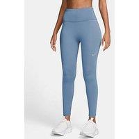 Nike Womens Tempo High-Waisted 7/8 Running Leggings - Blue