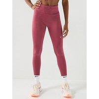 Nike Womens Tempo High-Waisted 7/8 Running Leggings - Pink