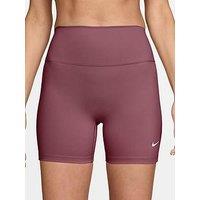 Nike Womens Training Dri-Fit One High Rise 5" Biker Shorts - Pink