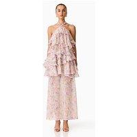 Elliatt Alindra Halter Neck Maxi Dress - Pink