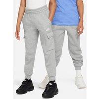 Nike Big Kids' Club Fleece Cargo Joggers - Grey
