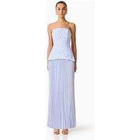 Elliatt Lacy Strapless Gown - Blue