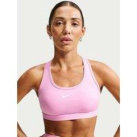 Nike Womens Training Swoosh Medium Support Sports Bra - Pink
