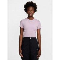 Nike Womens Chill Knit Swoosh T-Shirt - Pink