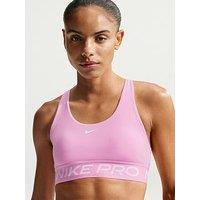 Nike Womens Training Pro 365 Dri-Fit Light Support Sports Bra - Pink