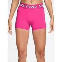 Nike Womens Training Pro 365 Dri-Fit 3 Mid Rise Bike Shorts - Pink