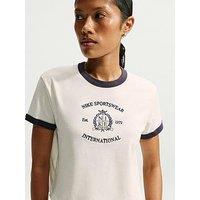 Nike Womens Speed Club Ringer T-Shirt - White
