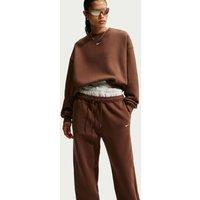 Nike Womens Studio Fleece High Waisted Jogging Bottoms - Brown