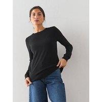 The Very Collection Classic Comfort Crew Neck Knitted Jumper - Black