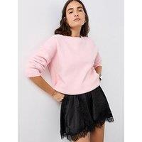 The Very Collection Longline Oversized Jumper - Pink