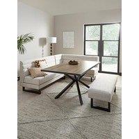 The Very Collection Rocco Corner Dining Bench With Oslo Dining Table Dining Set - Fsc Certified