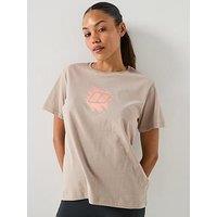 Berghaus Womens Sketched Blocks Graphic Essential T-Shirt - Stone