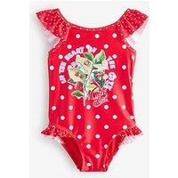 Cath Kidston Girls Polka Dot Strawberry Swimsuit - Red