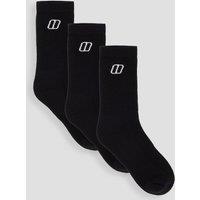 Berghaus Unisex Everyday 3-Pack Socks - Black