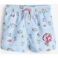 Cath Kidston Boys Sailor Print Swim Shorts - Blue