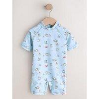Cath Kidston Younger Boys Sailor Print Sunsafe Suit - Blue