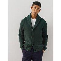 The Very Collection Premium Ribbed Knitted Cardigan - Green