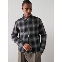 Allsaints Kapi Long Sleeve Checked Jacket - Dark Multi