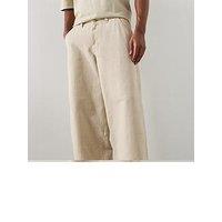Allsaints Jackson Wide Trousers - Light Beige