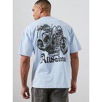 Allsaints Pandead Back Print Graphic T-Shirt - Light Blue