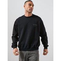 Allsaints Xander Crew Neck Sweatshirt - Black