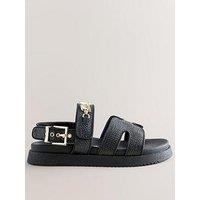 Ted Baker Older Girls Woven Logo Sandals - Black