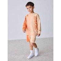 Ted Baker Younger Boys Ombre Sweatshirt Short Set - Orange